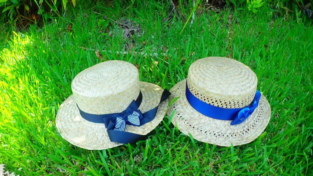 リボンで変わる│アダンの葉で編む琉球パナマ帽